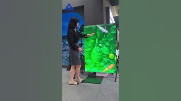 The freely expandable LED Roll up Screen, Customizable sensing features