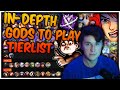 THE MOST IN DEPTH TIERLIST ON YOUTUBE! WHICH GODS TO PLAY AND WHY...