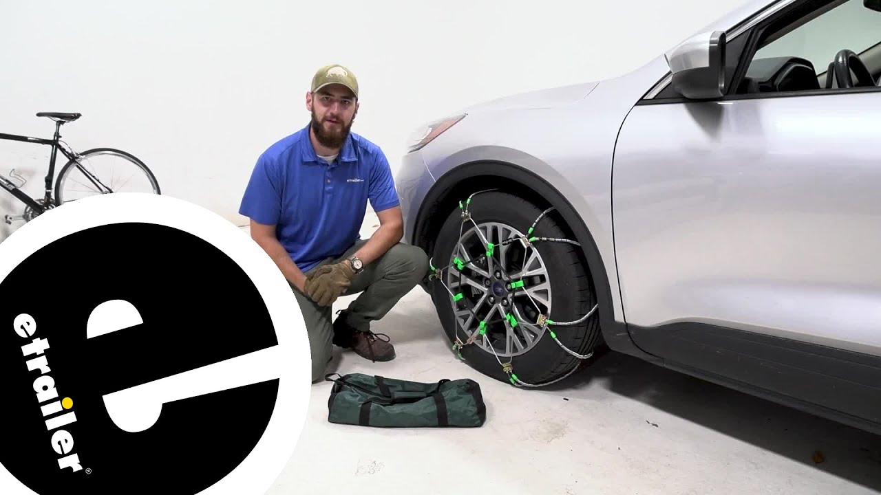 etrailer Titan Chain Diagonal Alloy Cable Snow Tire Chains