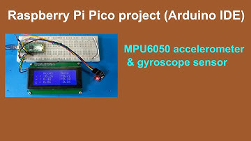 Raspberry Pi Pico mpu6050 demo | Arduino IDE