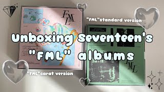 Unboxing Seventeen's FML albums 📦💎(standard + carat version)