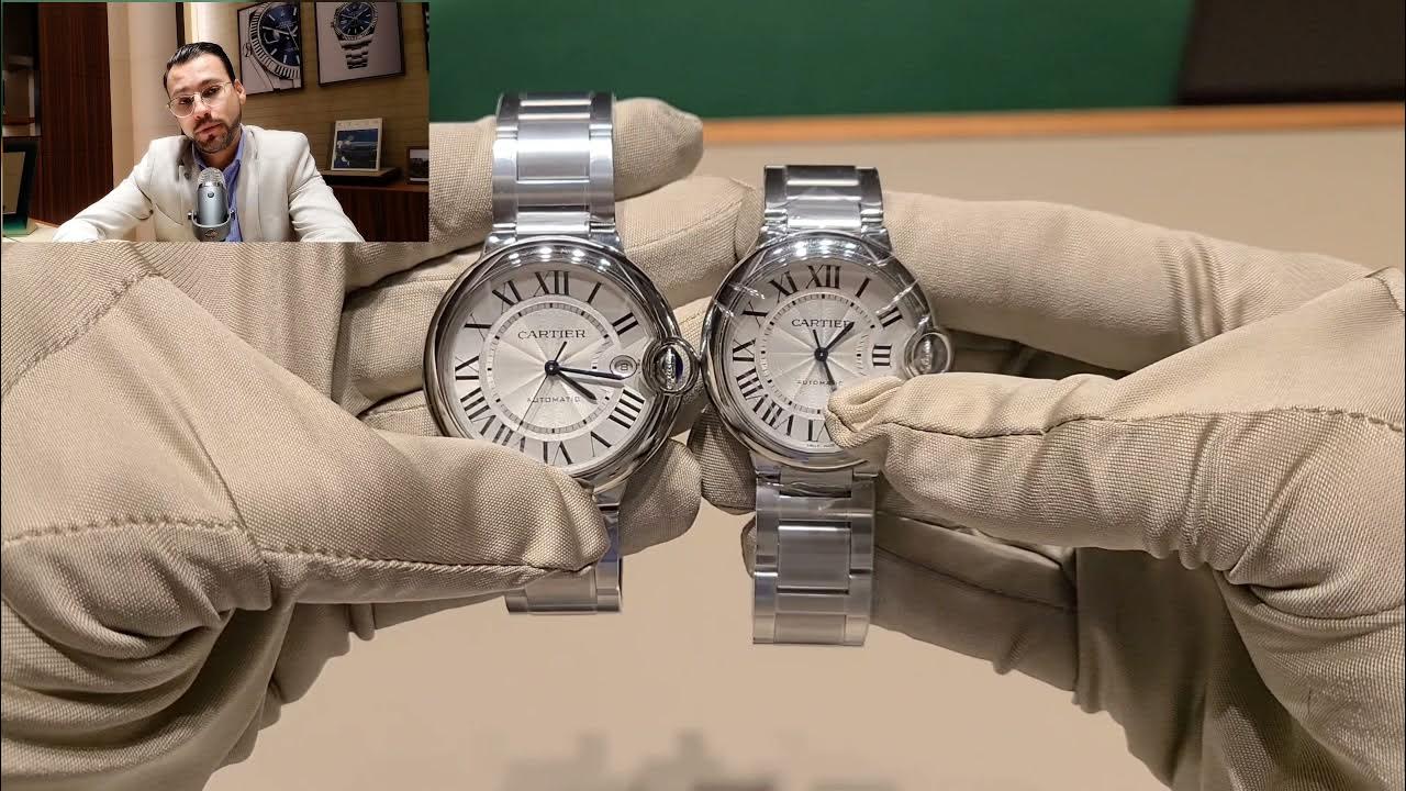 New Cartier Ballon Bleu 40mm Steel Ref. WSBB0040 Vs 36mm Ref. WSBB0048  .Perfect watch Size 