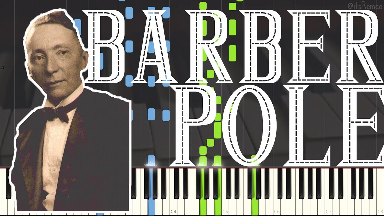 Charles L. Johnson - Barber Pole Rag 1911 (Ragtime Piano Synthesia)