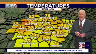 WKRN-2, Nashville TN, 10 pm newscast, Davis Nolan weather segment, July 27, 2024