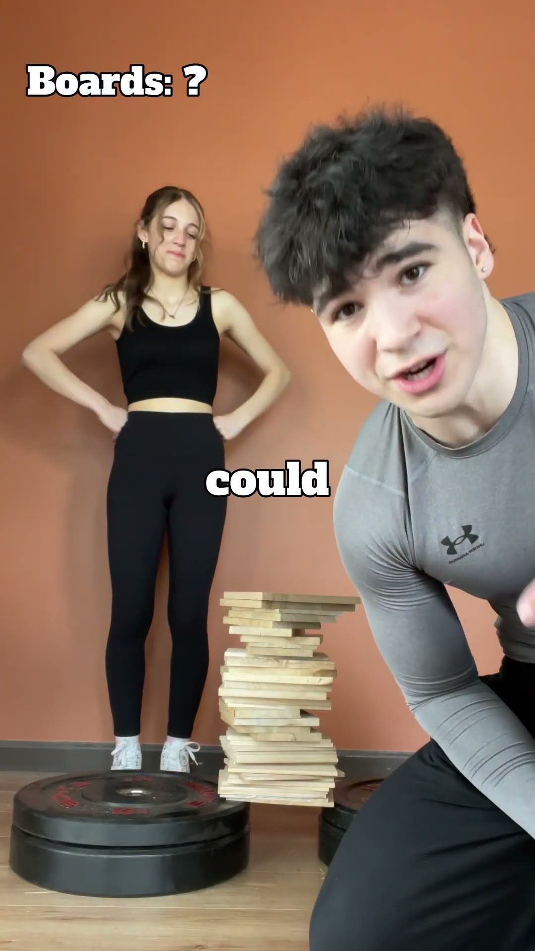 Can My Sister Break EVERY Wood Board? ? #shorts