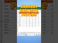 Convert Excel data into Picture🔥#youtubeshorts #shorts #exceltips #viral #exceltutorial #exceltrick
