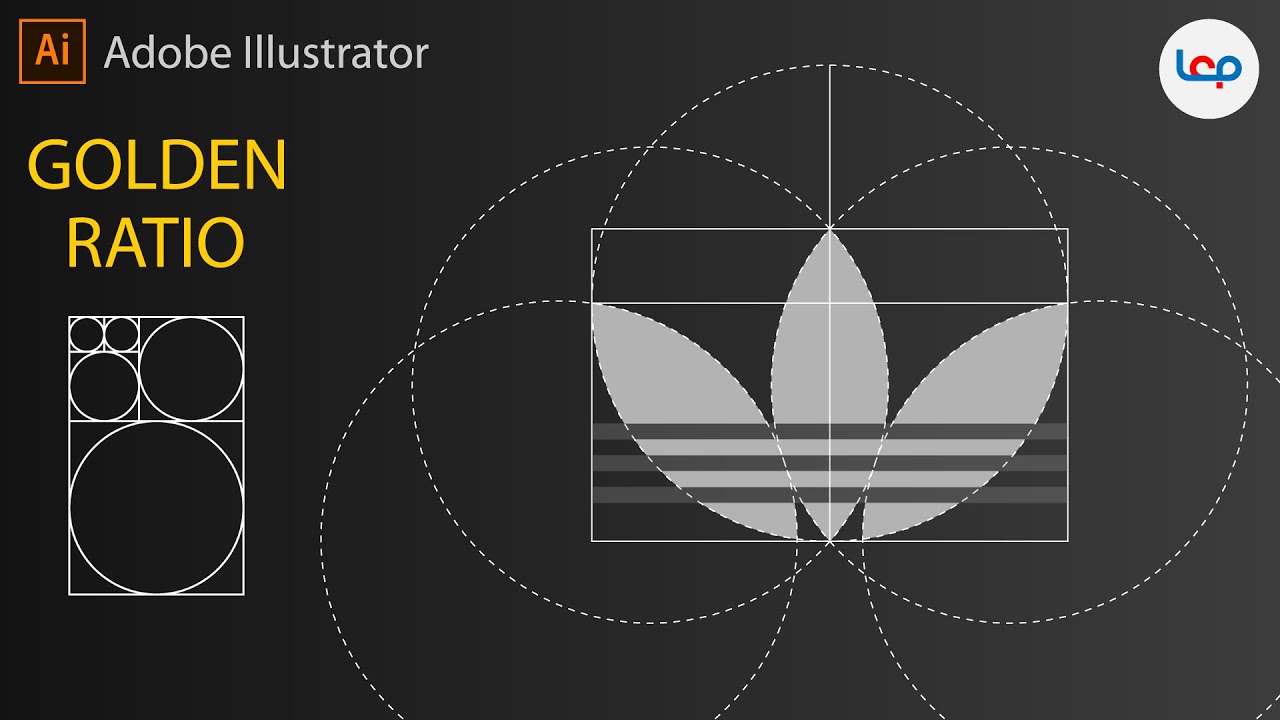 Conmoción antepasado bota Golden Ratio | adidas logo | Logo Design | Adobe Illustrator CC - YouTube