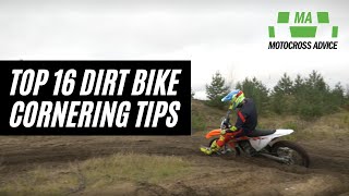 TOP 16 Dirt Bike Cornering Tips w/ Martin Varrand