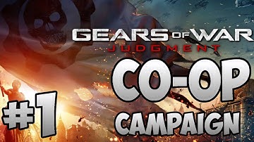 Gears of War Judgment Co-op Walkthrough w/Gearman Part 1 - Getting Used To It
