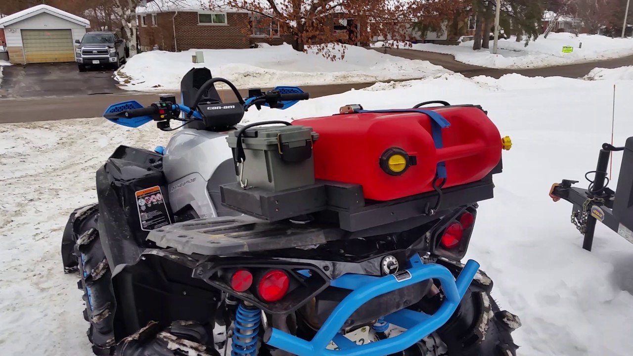 2017 Renegade XMR 1000R Custom Rack - YouTube