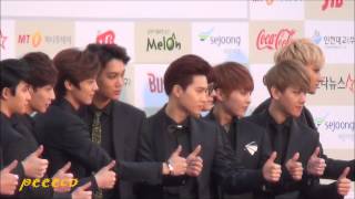 140212 The 3rd Gaon Awards - EXO - Red Carpet