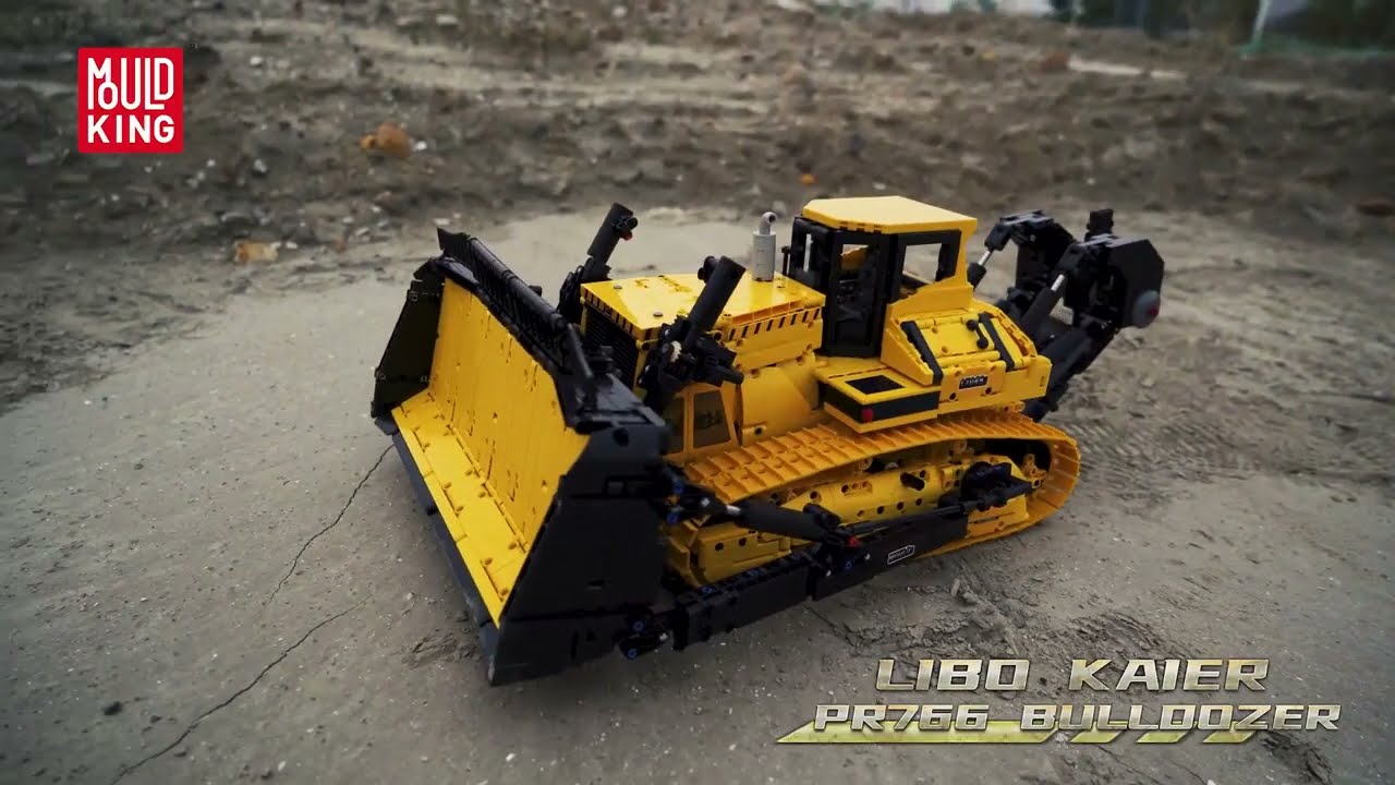 Lego Technic - Mould King 17049 - Bulldozer Liebheer PR766 - YouTube