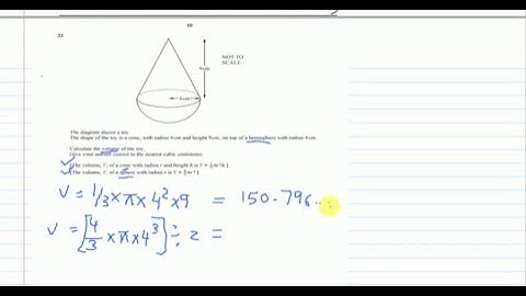QESTION 19-21 WORKED SOLUTION IGCSE 0580 MATHS PAPER 2/1 MAY/JUNE 2015