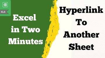 Quickly Hyperlink to Another Sheet in Excel
