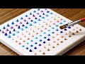 How to Evening Ocean Acrylic Painting From Small Dots #970 Step by Step｜Oddly Satisfying