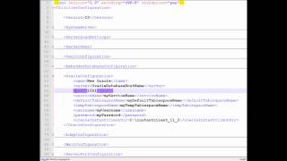 Input XML: Vault and Database Definitions
