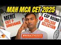 📢 MAH MCA CET 2025 Provisional Merit List OUT | Grievance Window Open | What Next for CAP?