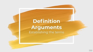 Definition Arguments