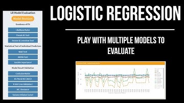 Shiny App Logistic Regression multiple model evaluation and interpretation of related statistics