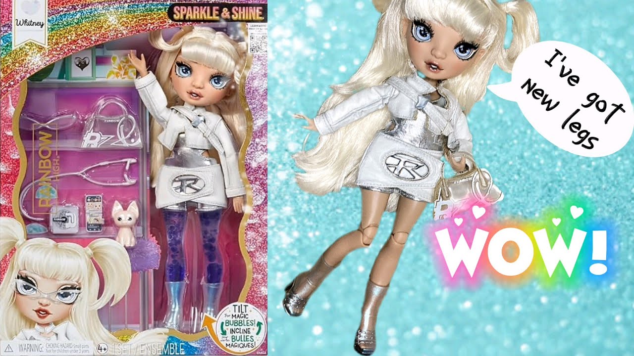 Распаковка куклы Whitney Body Swap Sparkle and Shine Rainbow High.