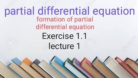 P.D.E Basic of  1.1 (lecture 1) Ba/ Bsc 3rd semester