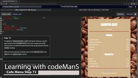 Learn Basic CSS by Building a Cafe Menu - Step 75