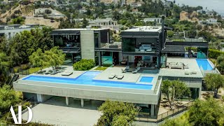 Inside A $55M Mansion With A 15-Car Auto Gallery | On The Market | Architectural Digest