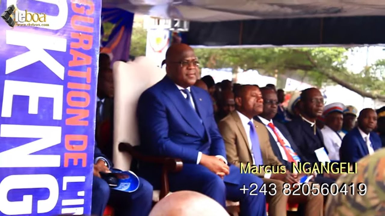 fatシフト FELIX TSHISEKEDI en direct à l'ouverture du lycée Mokengeli après réhabilation programme ya100 Jours