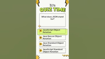 What does JSON stand for? #JSONExplained #JavaScriptObjectNotation #WebDevelopment #DataExchange