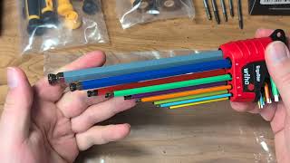 RARE Colored, Direct from Germany! Hex Allen Keys Wiha 369RE9F ErgoStar Coloured MagicRing, (41979) 