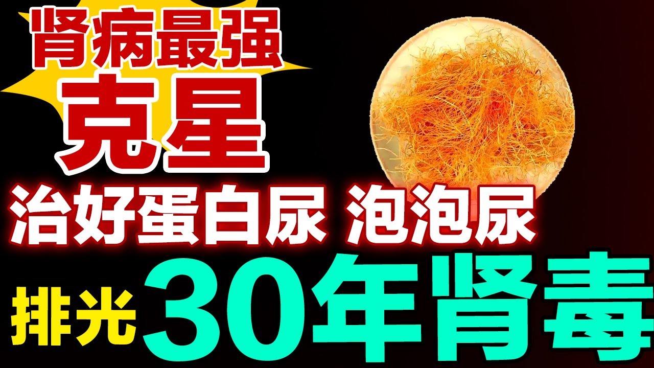 它是肾病的最强克星，治好蛋白尿、泡泡尿，排光30年肾毒，再也不怕肾病找上你【健康大诊室】