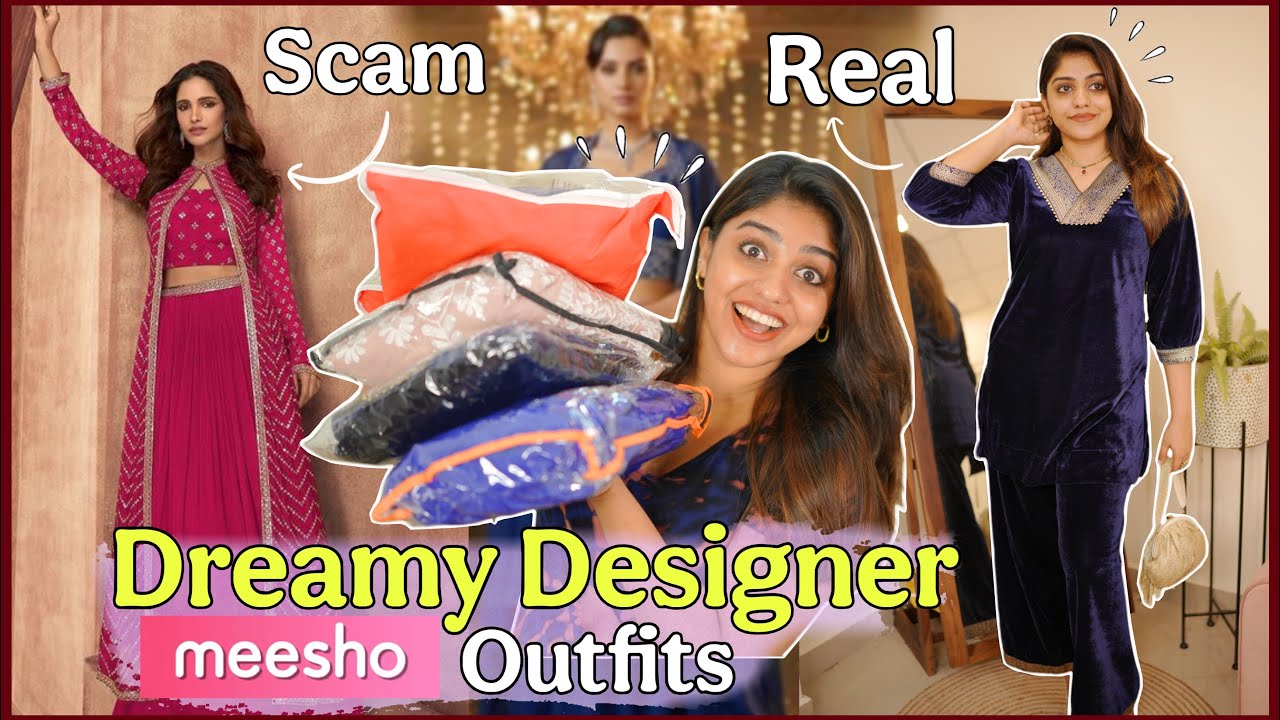 🛍️ MEESHO ഞെട്ടിച്ചു 😱 Designer Outfits from Meesho