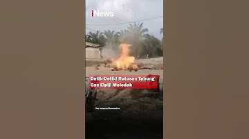 Detik-Detik! Ratusan Tabung Gas Elpiji Meledak #Shorts #Viral