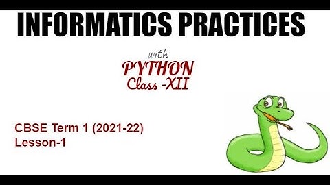 Term 1|Class 12 IP|New Syllabus2021-22|Introduction to Python libraries-Pandas,Matplotlib|Unit 1