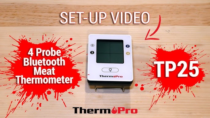 ThermoPro TP901 Bluetooth Meat Thermometer Setup Video 