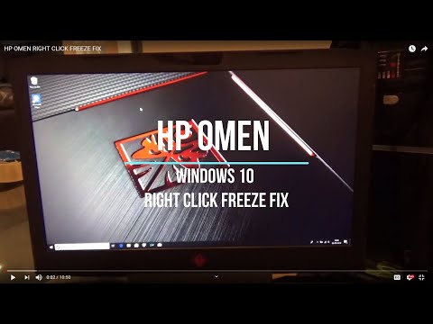HP OMEN RIGHT CLICK FREEZE FIX