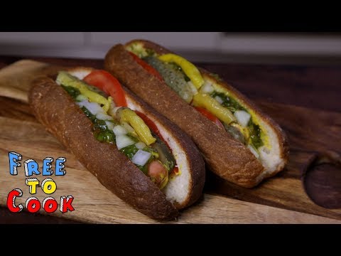 How to cook a Chicago Style Hot Dog