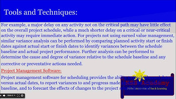 PMP® Exam Prep Online, PMP Tutorial 52 | Monitoring & Controlling Process Group | Control Schedule