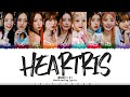 NiziU 니쥬 HEARTRIS Lyrics Color Coded Han Rom Eng