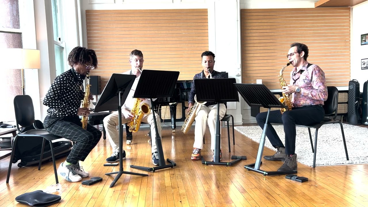 Quatuor Ellipsos Performs "Variations Saxophoniques" in the Conn Selmer Artist Studio