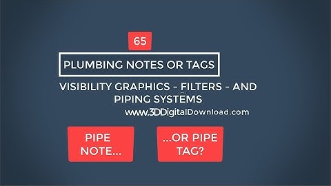 USING FILTERS IN REVIT, PIPING TAGS AND NOTES. Revit MEP. BIM. MODELING 3D PLUMBING.