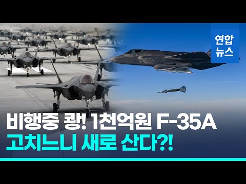 '독수리 충돌·동체착륙' F-35A 수리 견적 1천억원…폐기 검토 / 연합뉴스 (Yonhapnews)