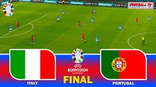 ITALY vs PORTUGAL - FINAL UEFA EURO 2024 | Full Match All Goals | eFootball PES Gameplay