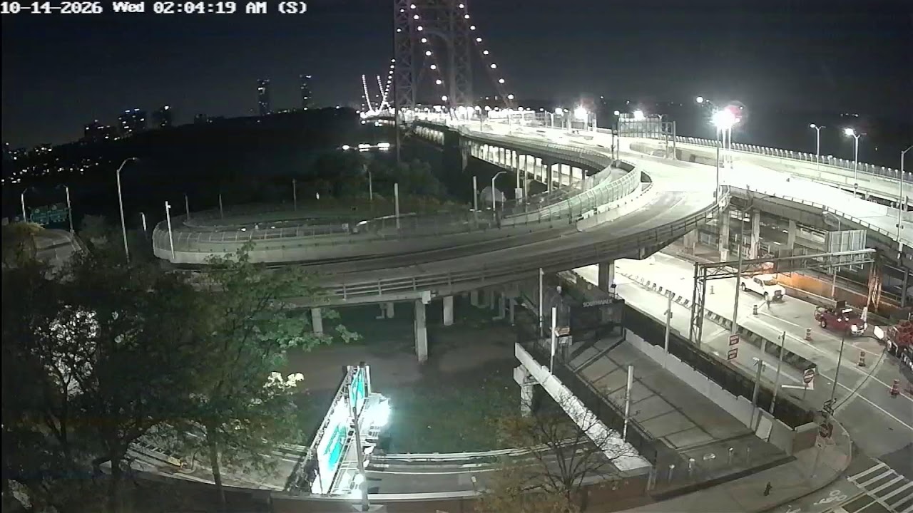 George Washington Bridge Live Camera - NYC Side — New York, NY live camera thumbnail