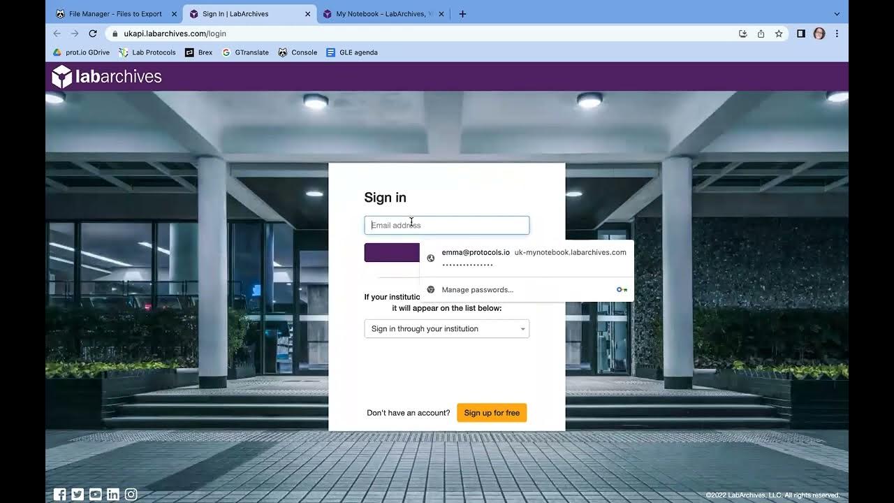 Demo of LabArchives and protocols.io integration YouTube