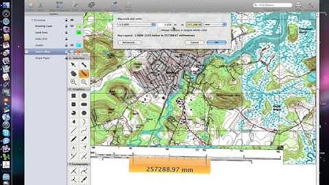 Calibrating Map Scale in Ortelius Map Illustration Software