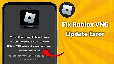 How to Fix Roblox VNG Update Error  (Full guide 2025 )