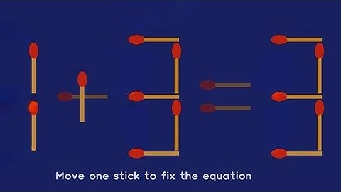 Move 1 stick and Fix the Impossible Puzzle! 9 Out of 10 People Can