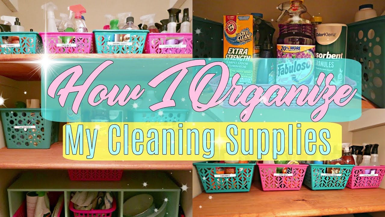 How to Organize Your Cleaners - Home Cleaning Product Organization