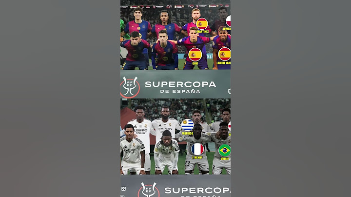 Real Madrid vs Barcelona Spanish Super Cup 2025 #bintangbola